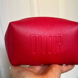 Dior Vibrant Red Leather Pouch